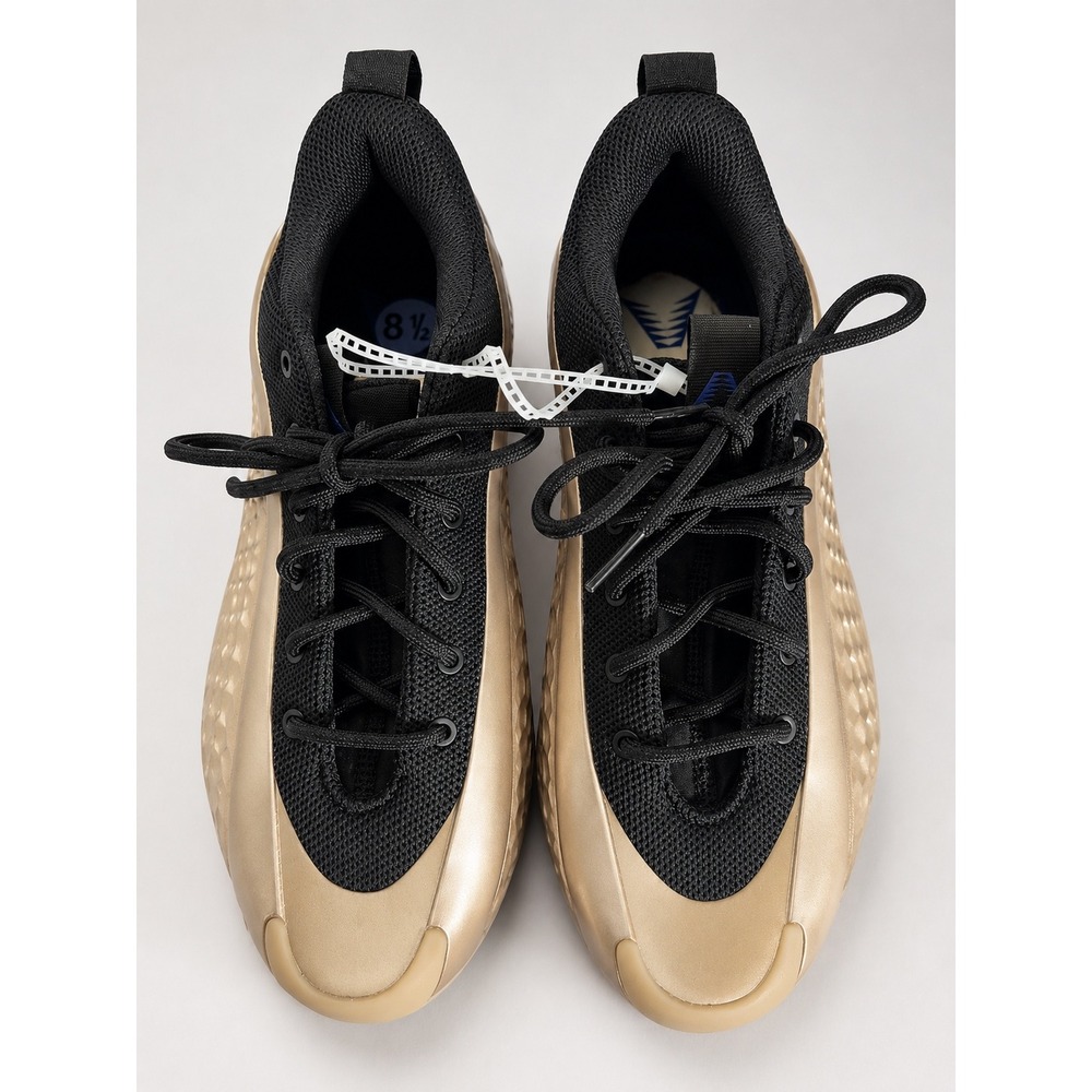 Adidas Anthony Edwards 1 Low AE1 Mural Gold Black Basketball Shoes JQ6133Mens8.5